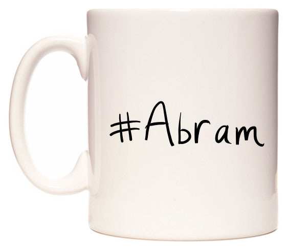 This mug features #Abram