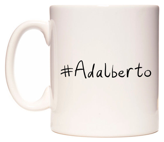 This mug features #Adalberto