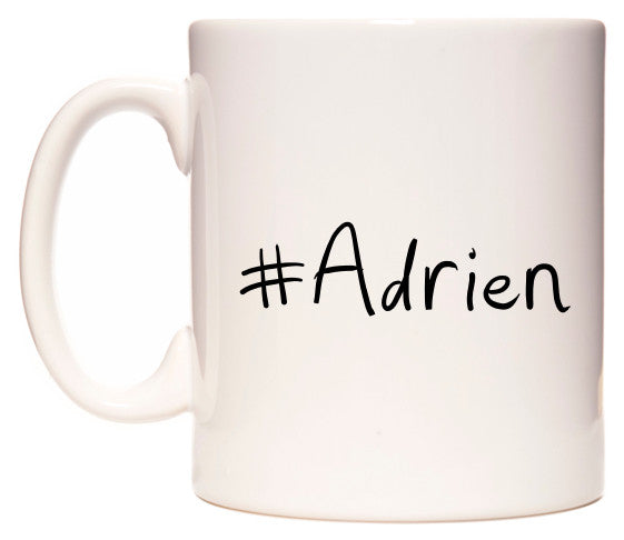 This mug features #Adrien