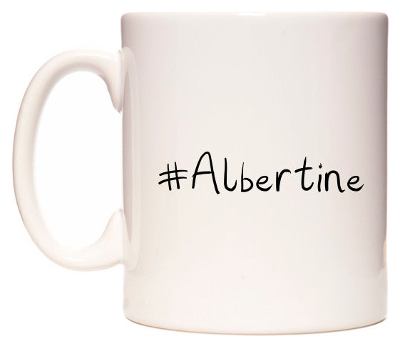 This mug features #Albertine