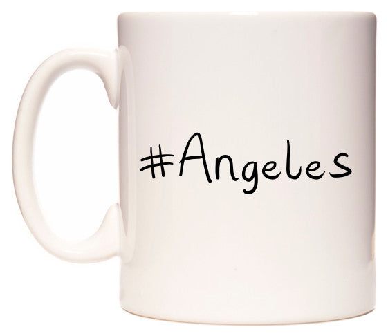 This mug features #Angeles