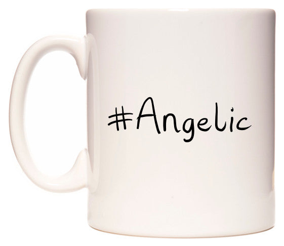 This mug features #Angelic