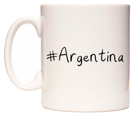 This mug features #Argentina