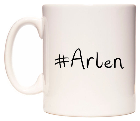 This mug features #Arlen