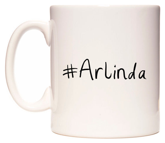 This mug features #Arlinda