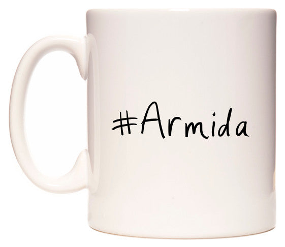 This mug features #Armida