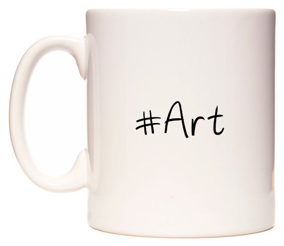 This mug features #Art