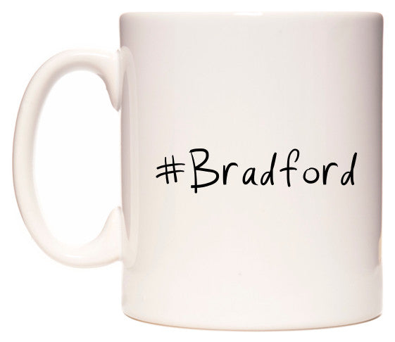 This mug features #Bradford