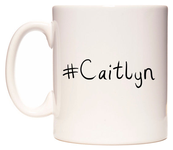 This mug features #Caitlyn