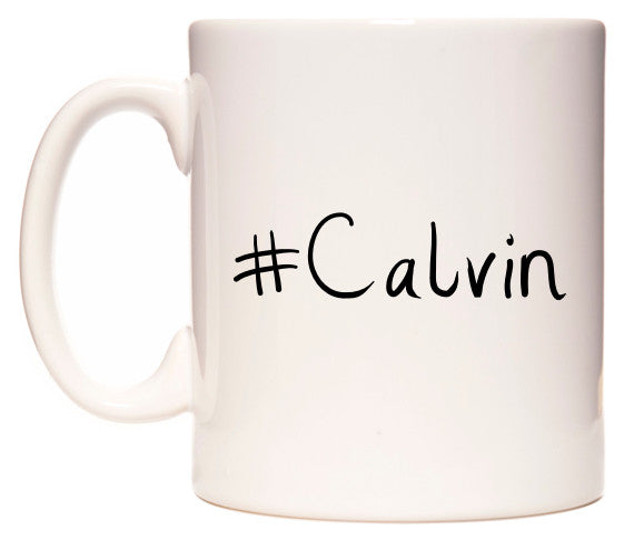 This mug features #Calvin