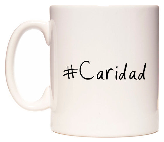 This mug features #Caridad