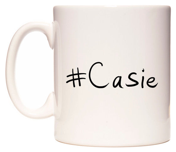 This mug features #Casie