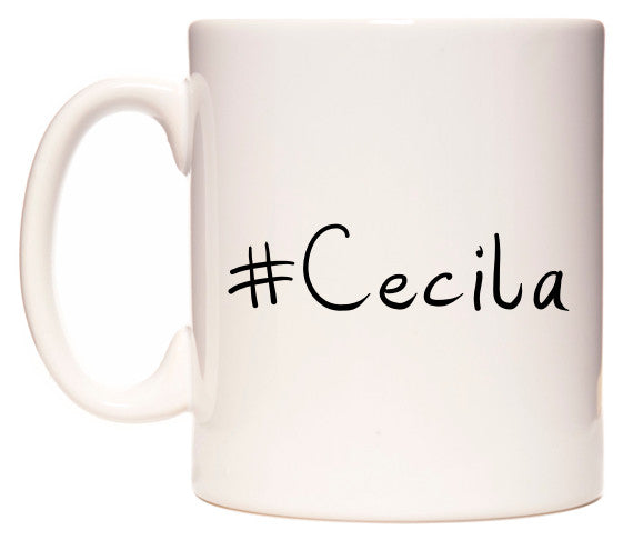 This mug features #Cecile