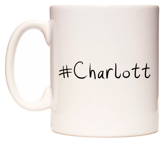 This mug features #Charlott