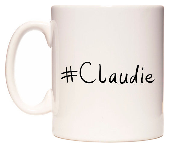 This mug features #Claudie
