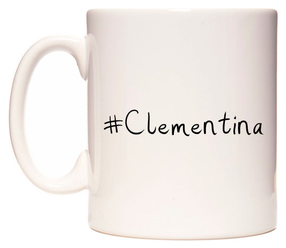 This mug features #Clementina