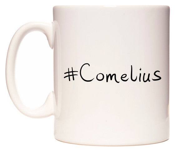 This mug features #Cornelius