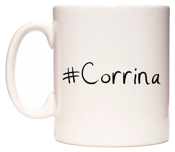 This mug features #Corrina