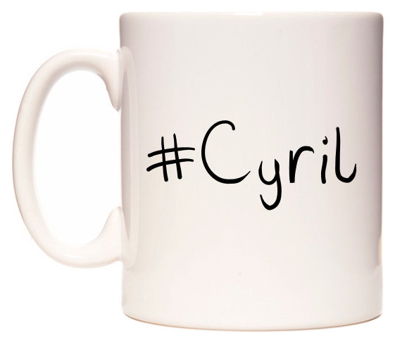 This mug features #Cyril