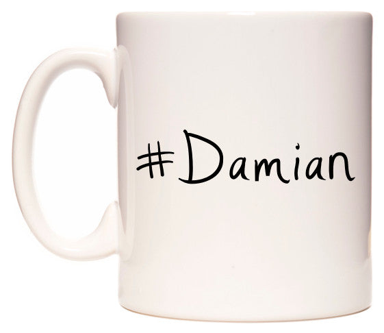 This mug features #Damian