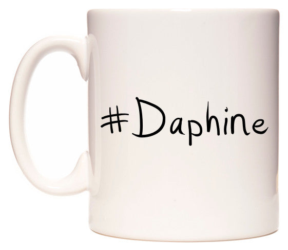 This mug features #Daphine