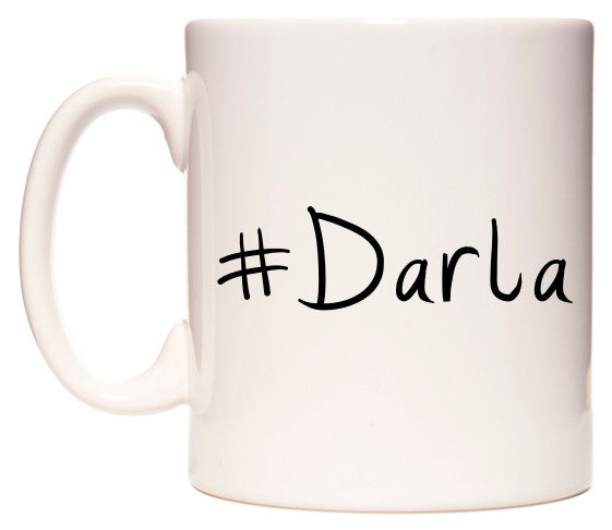This mug features #Darla