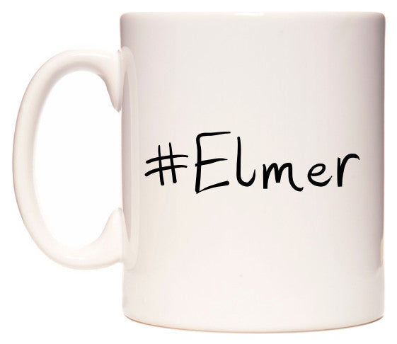 This mug features #Elmer