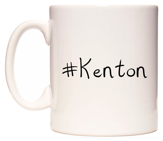This mug features #Kenton