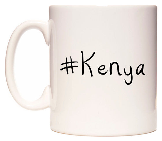 This mug features #Kenya