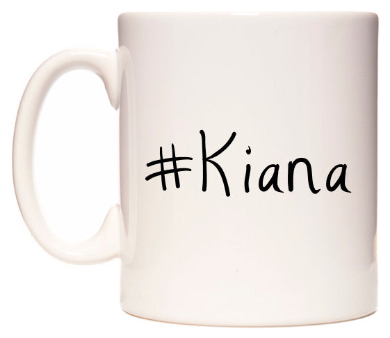 This mug features #Kiana