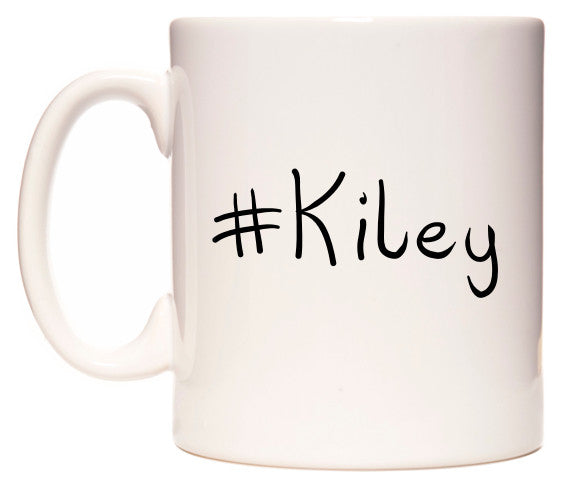 This mug features #Kiley