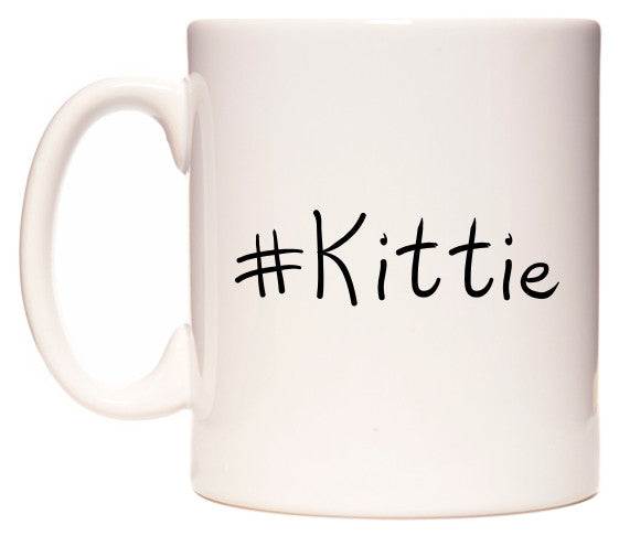 This mug features #Kittie