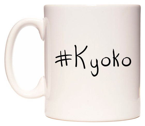 This mug features #Kyoko