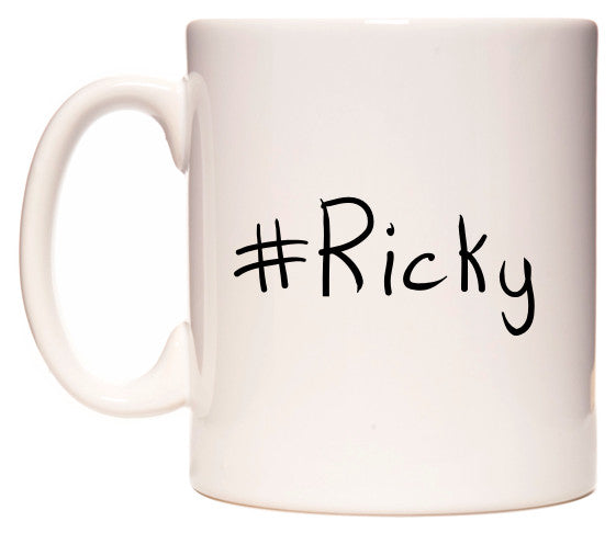 This mug features #Ricky