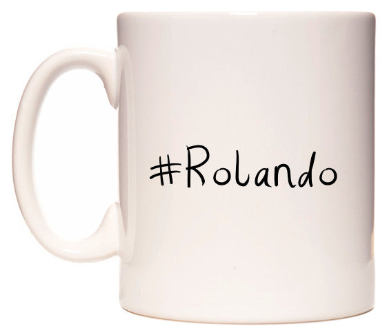 This mug features #Rolando