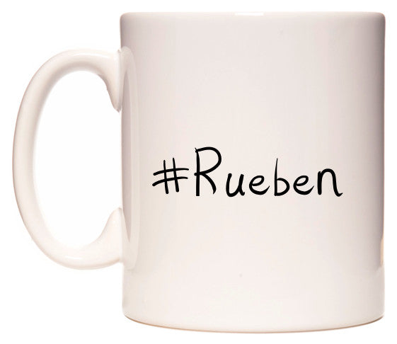 This mug features #Rueben
