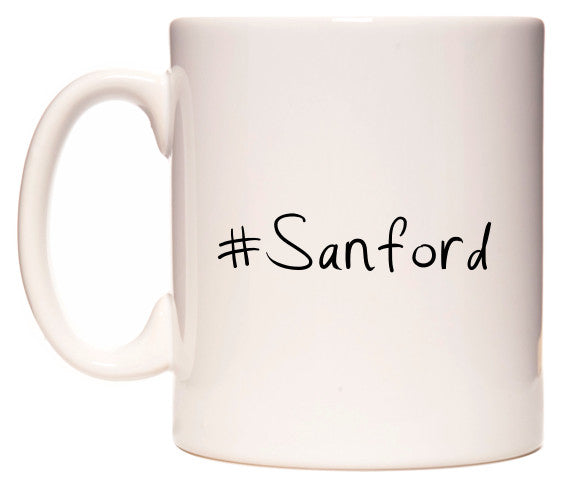 This mug features #Sanford