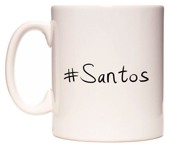 This mug features #Santos