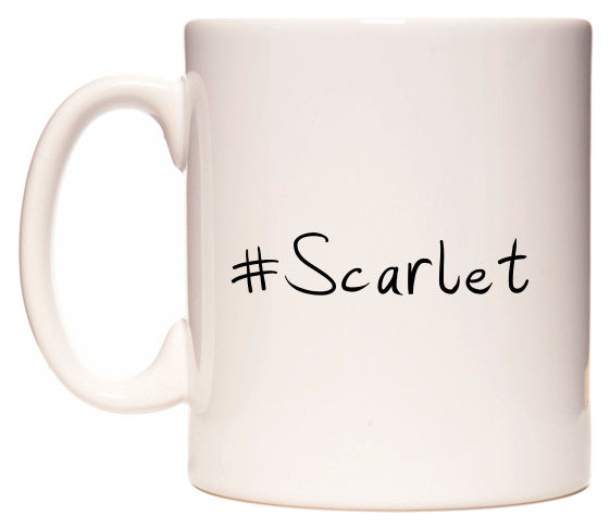 This mug features #Scarlet
