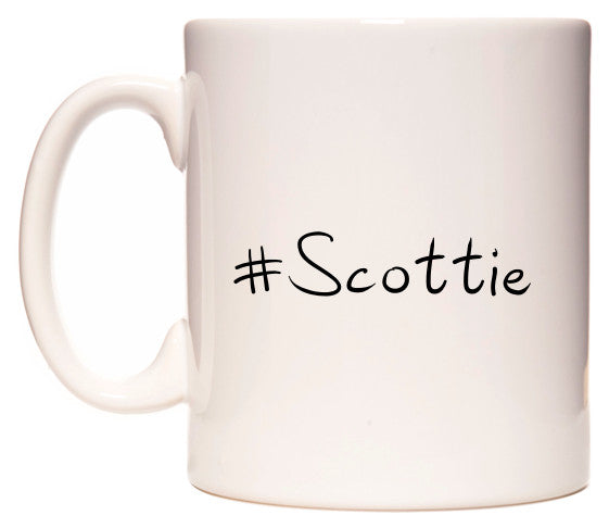 This mug features #Scottie
