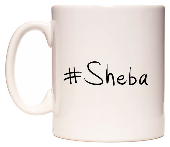 This mug features #Sheba