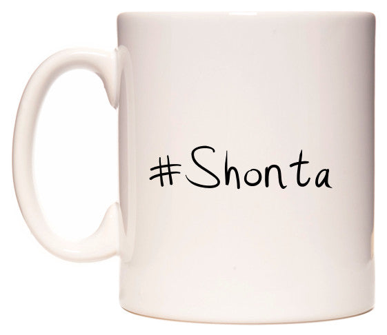 This mug features #Shonta