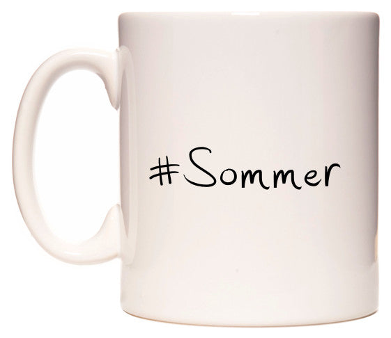 This mug features #Sommer