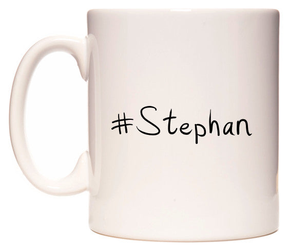 This mug features #Stephan
