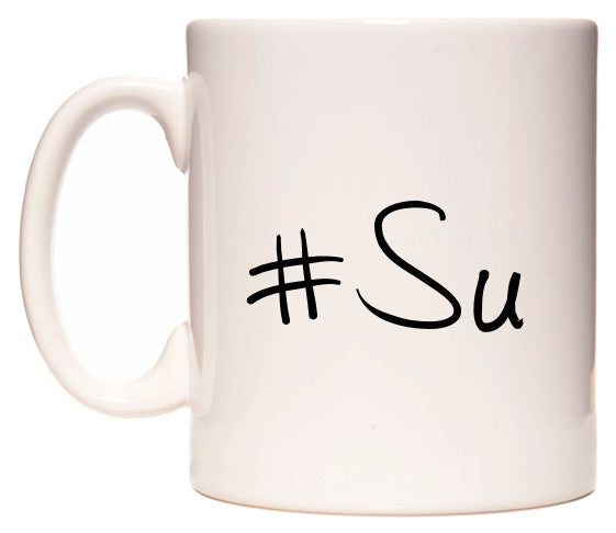 This mug features #Su