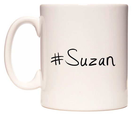 This mug features #Suzan