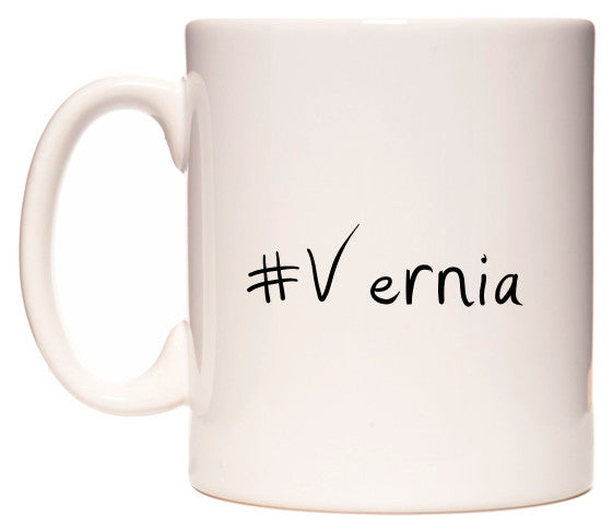 This mug features #Vernice