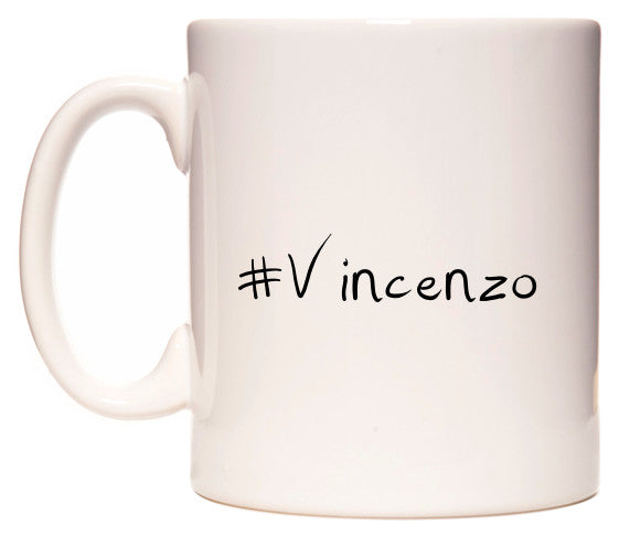 This mug features #Vincenzo