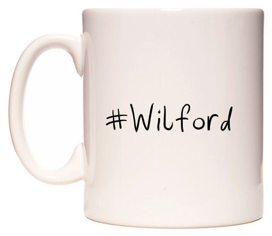 This mug features #Wilford