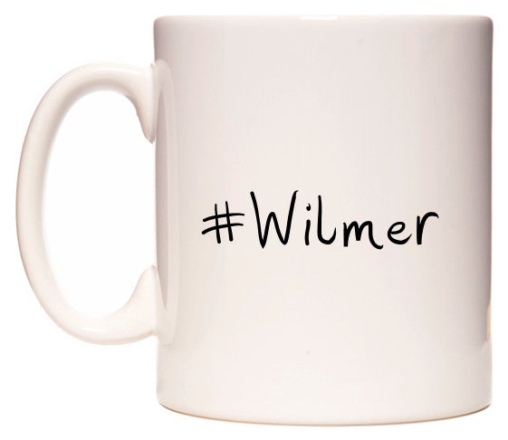 This mug features #Wilmer